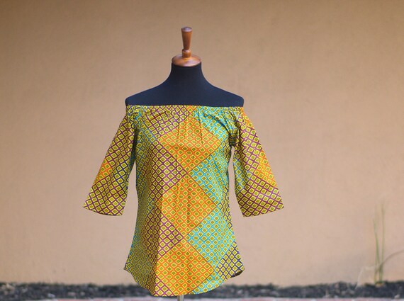 off shoulder kitenge