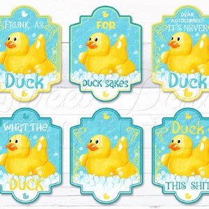 Canard Caoutchouc png, canard png, Duck Sakes png, canard de bain jouet jaune, citation t-shirt drôle png, citation drole pour gobelet