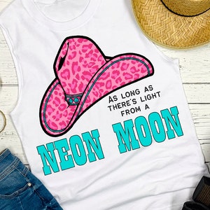 Neon Moon png, Sublimation de la lune, Sublimation country, Désert PNG, Western PNG,  Musique country png, Western clipart, Rock Sublimation