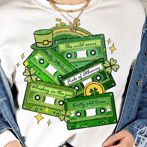 Irlandais png, png cassette, png 90, png saint patrick, png  sublimation rétro, sublimation irlande, sublimation populaire