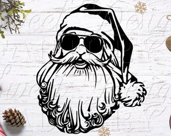 Download Santa Face Svg Etsy