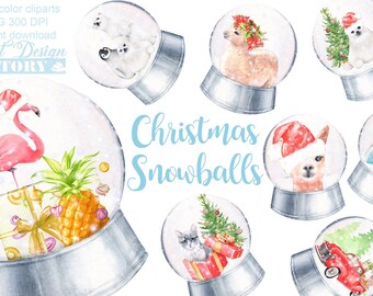 Snow globe sublimation png, winter animal png, christmas ornament clipart, snow globe clipart, christmas animal png, christmas clipart,