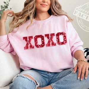 xoxo png, Saint Valentin Png, Retro saint valentin Png, paillettes  saint valentin, Groovy saint valentin sublimation Png, fausse broderie