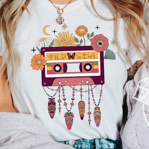 Boho png, png cassette, png 90, png fleurs retro, PNG hippie, png  sublimation rétro, sublimation arc-en-ciel,  sublimation populaire