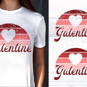 retro Galentine SVG, Amour svg, grunge SVG, rétro Saint-Valentin, coeur svg, Saint Valentin SVG, amitié svg, svg T-shirt rétro