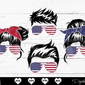 USA vie de mère  vie d'enfant Svg, USA vie de pere Svg, papa et enfant Svg, famille USA drapeau svg, Svg patriotique, Sublimation png