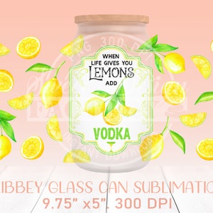 16 Oz Libbey Glass Can Tumbler Sublimation Design BUNDLE, Beer Can ...