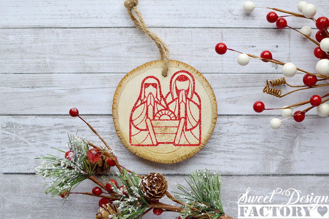 Nativity scene svg nativity cut file nativity ornament svg | Etsy Nativity scene svg nativity cut file nativity ornament svg | Etsy