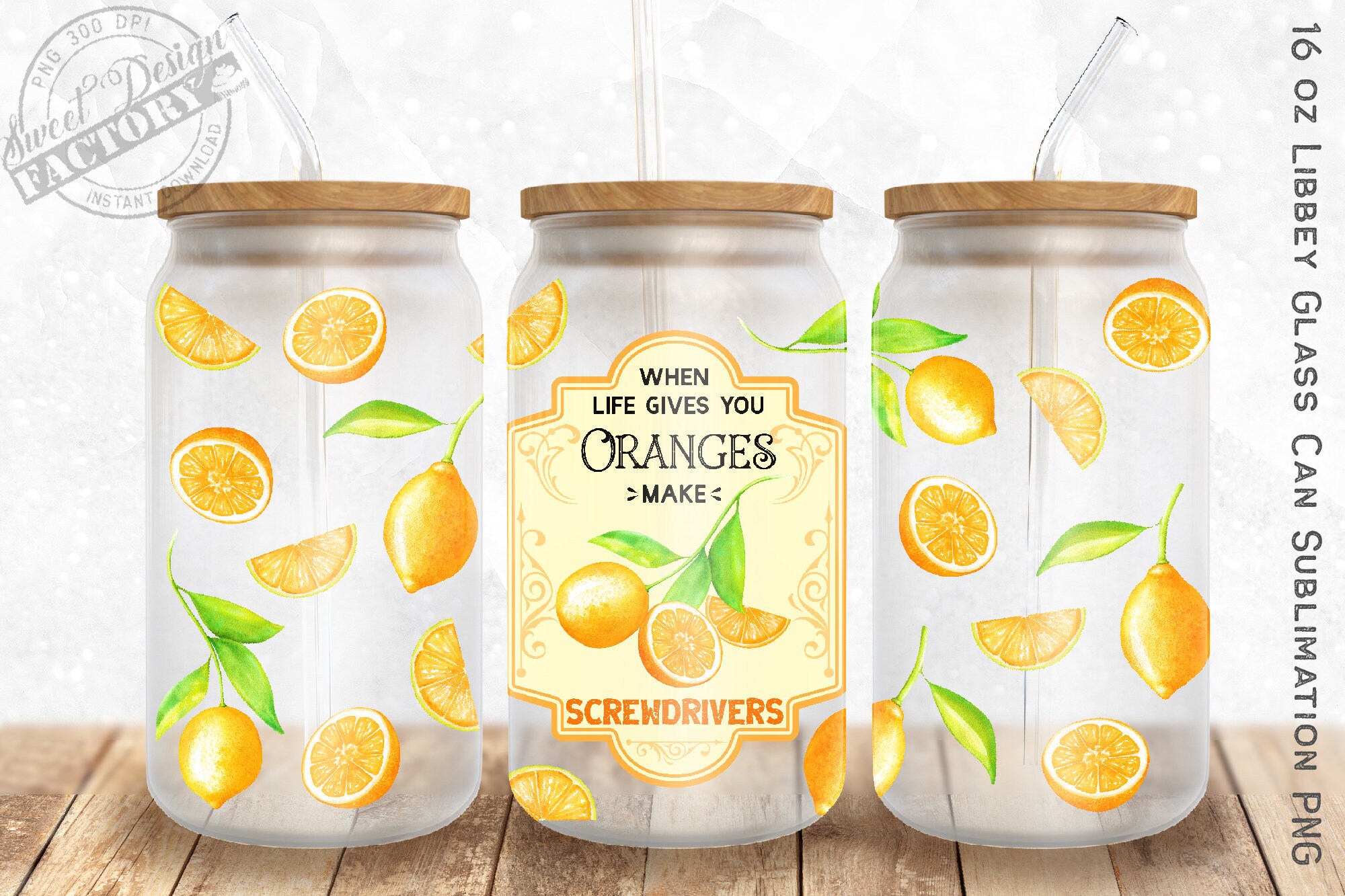 16 Oz Libbey Glass Can Tumbler Sublimation Design BUNDLE, Beer Can ...