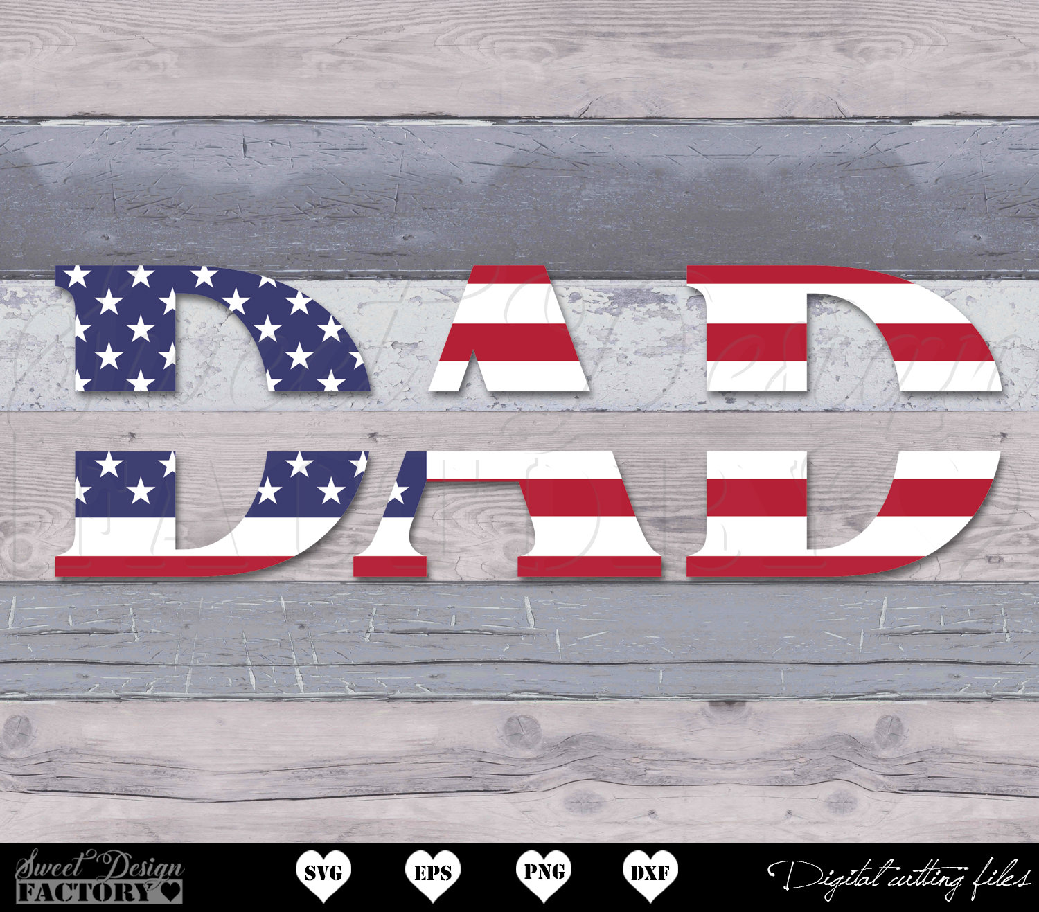 Download DAD USA svg dad split svg American Flag dad Father's | Etsy
