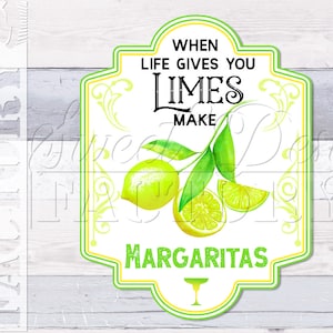 When Life Gives you Limes make margarita PNG, étiquette citron, sublimation pour tasse, t-shirt sublimation, sublimation d'été, fete png