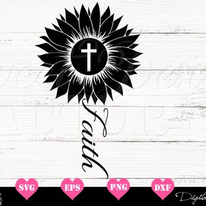 Espoir SVG, espoir tournesol SVG, svg chrétien, Christian PNG, espoir clipart, tournesol svg, religion svg, communion svg, baptême svg