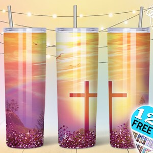 Gobelet religieux 20oz PNG Design Téléchargement numérique, croix  gobelet, gobelet chrétien png, gobelet pâques png, verre bapteme