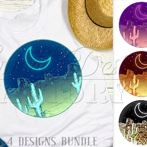 Neon Moon png, Sublimation de la lune, Sublimation country, Désert PNG, Western PNG,  Musique country png, Western clipart, Rock Sublimation
