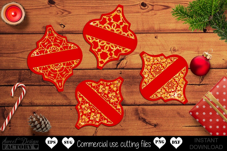 Download Tile ornament svg christmas tile Reindeer names svg ...