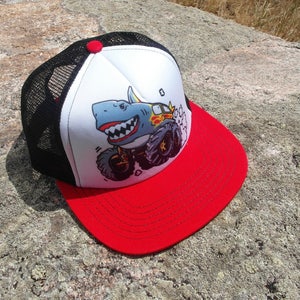 Kids Trucker Hat Monster Truck Boys Trucker Hat Trucker Etsy