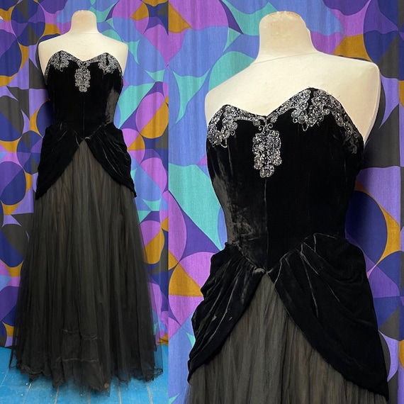 Strapless Dress - Maxi Dress - Black Dress - Velvet Dress - $131.00 - Lulus