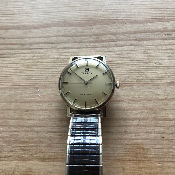 Vintage Tissot Stylist Wind Up Gold Plated Watch