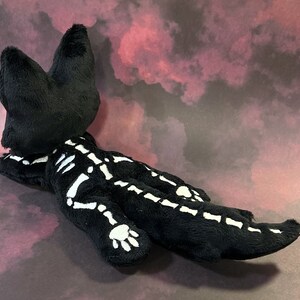 Wolf Skeleton custom plush ready to be shipped image 4