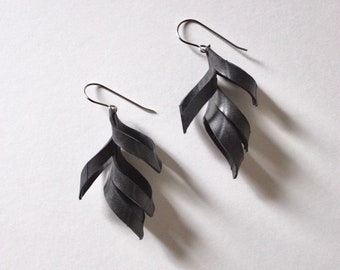 WOW Statement Necklace with earrings Made out of recycled bike inner tube Eco and vegan friendly jewellery