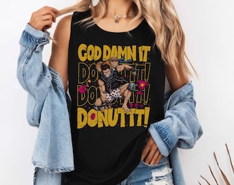 Dungeon Crawler Carl Tank Top, Goddamnit Donut Shirt, Prinzessin Donut Merch, Geeky LitRPG Sci-Fi Novel T-Shirt