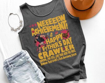 Dungeon Crawler Carl Dad Tank Top, Vatertagsgeschenk für Papa, LitRPG Dad Shirt, Gamer Dad Achievement Tank
