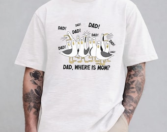 Möwe Papa Papa Papa Shirt, Vatertagsgeschenk für Papa, lustiges Möwen Papa Shirt