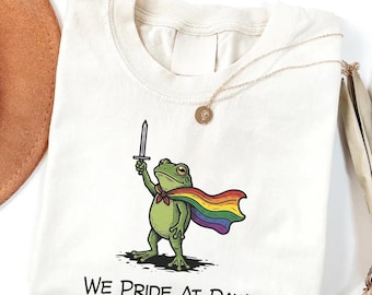 Pride Flagge Shirt, Frosch LGBT Regenbogen T-Shirt, Wir stolz auf Dawn Shirt, Gay Pride Geschenk, Lesben LGBTQ Tee, lustiges Frosch Shirt