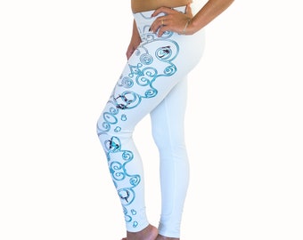 CLEARANCE! Leggings/yoga pants. Lyra leggings/yoga pants/original printed leggings/yoga gift/Hoop leggings