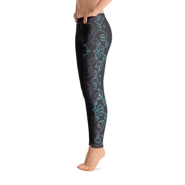 Unique leggings/yoga pants. Lyra leggings/yoga pants/original printed leggings/yoga gift/Hoop leggings