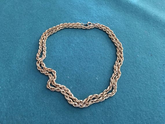 silver necklace marked korea