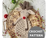 Reindeer Bobble Buddy - DIGITAL PDF Copy / Crochet Reindeer Pattern / Reindeer Lovey / Reindeer Plush / Christmas Gift / Handmade Christmas