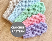 Bitsy Bobbled Mittens Pattern - DIGITAL PDF COPY