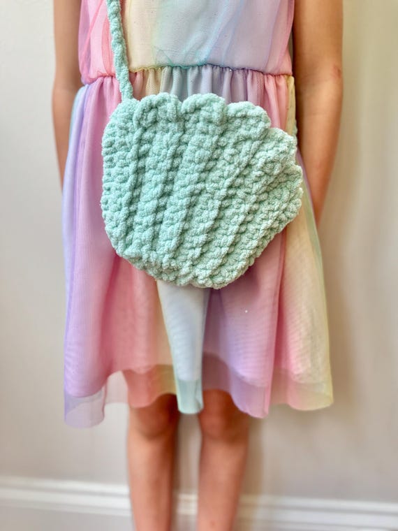 Mermaid Shell Purse Crochet Pattern DIGITAL Pdf/no-sew Crochet