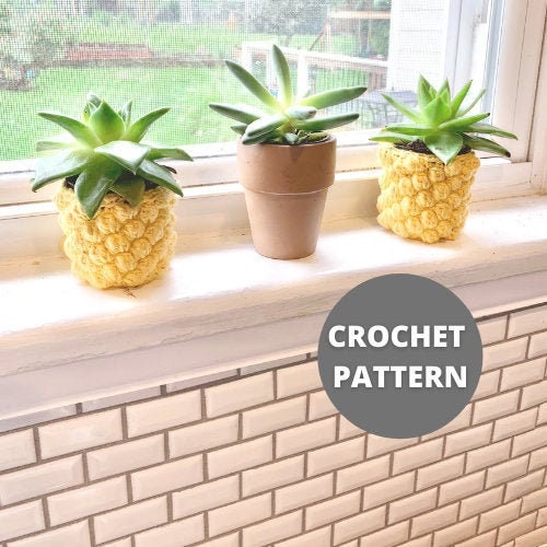 Planter Tree Pattern Pineapple Planter Pattern - DIGITAL COPY - Etsy