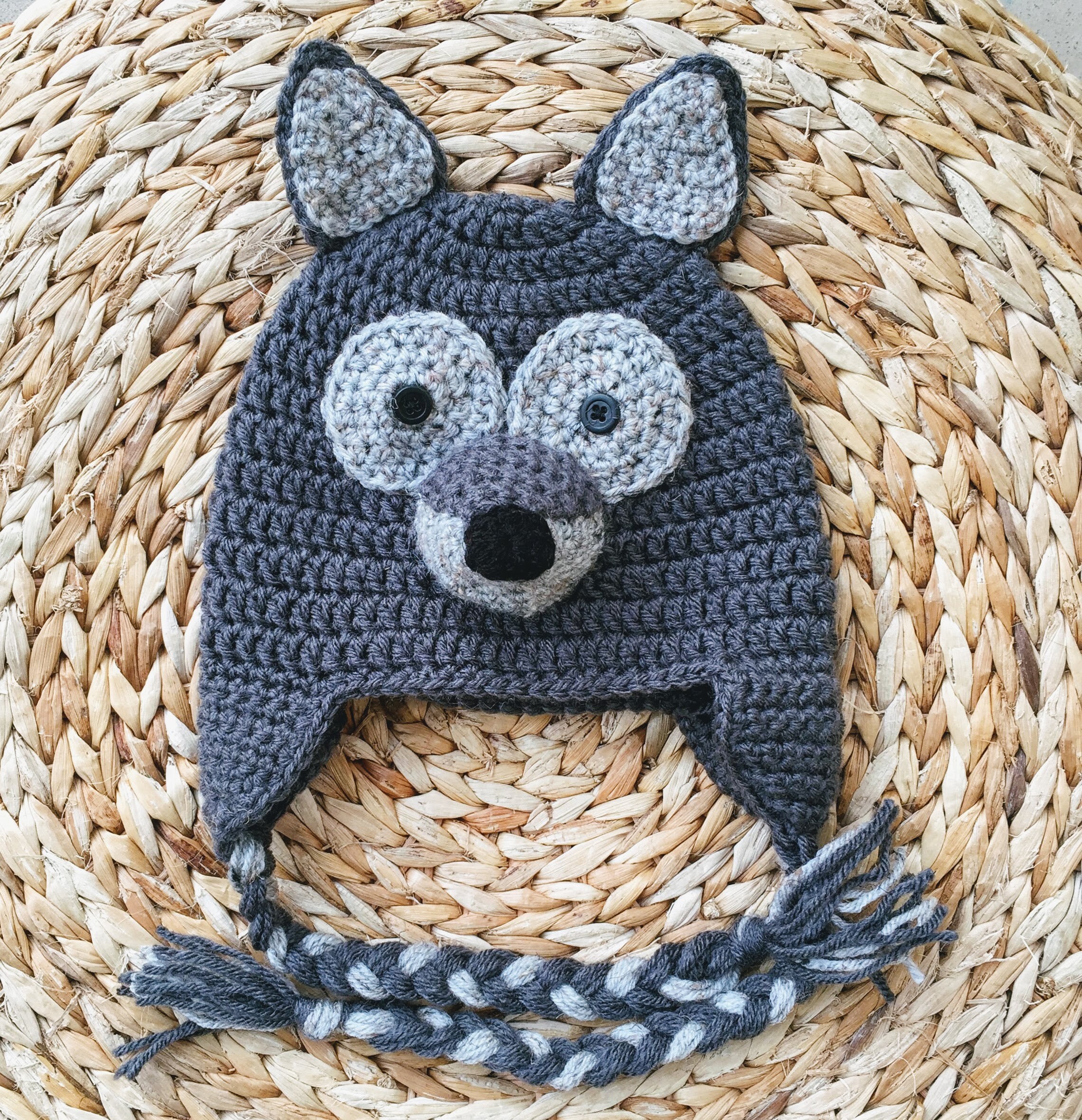kids wolf hat