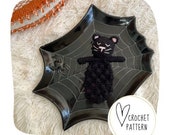 Kitty Bitty Buddy Crochet Pattern - DIGITAL PDF/Amigurumi Rattle/Black Cat Teether Toy/Baby Boo Basket Stuffer/Halloween Cat Ragdoll