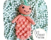 Pumpkin Bitty Buddy Crochet Pattern - DIGITAL PDF/Amigurumi Rattle/Pumpkin Teether Toy/Baby Boo Basket Stuffer/Halloween Ragdoll