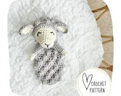 Lamb Teether Crochet Pattern - Lamb Bitty Buddy DIGITAL PDF/Amigurumi Rattle/Sheep Teether Toy/Crochet Binky Clip/Pacifier Toy /Ragdoll