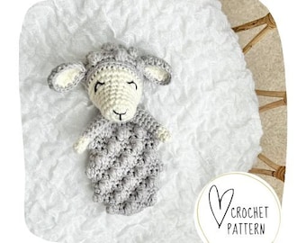 Lamb Teether Crochet Pattern - Lamb Bitty Buddy DIGITAL PDF/Amigurumi Rattle/Sheep Teether Toy/Crochet Binky Clip/Pacifier Toy /Ragdoll