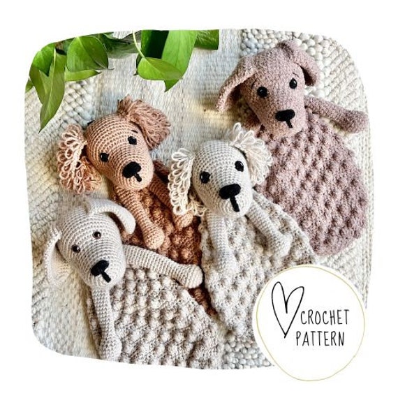 Free Crochet Puppy Snuggler Pattern Dog Lovey 