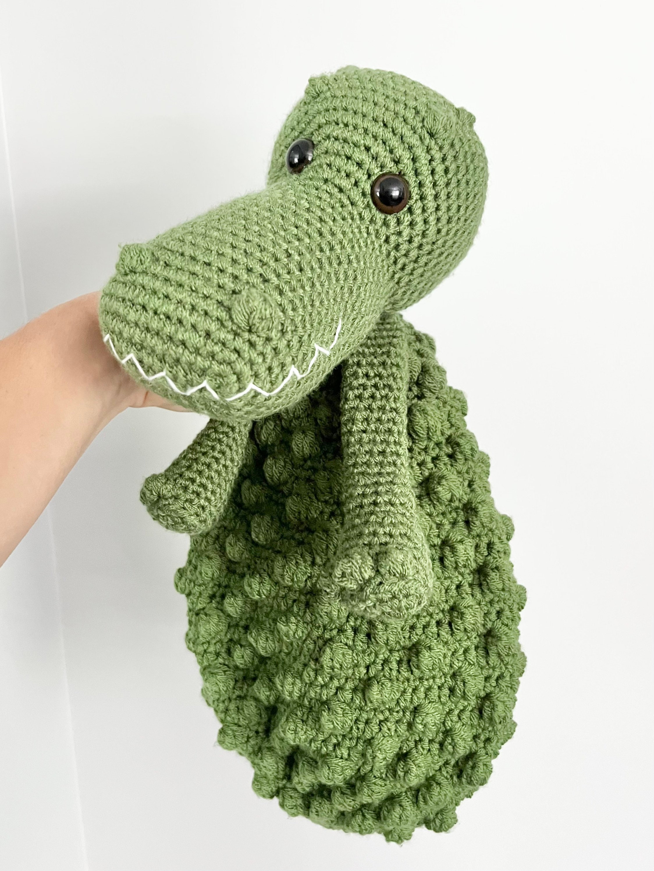 40 Alligator Crochet Patterns for Handmade Gifts, Nursery Decor, and Playful Amigurumi 36 Gator Lovey Crochet Pattern-Alligator Bobble Buddy