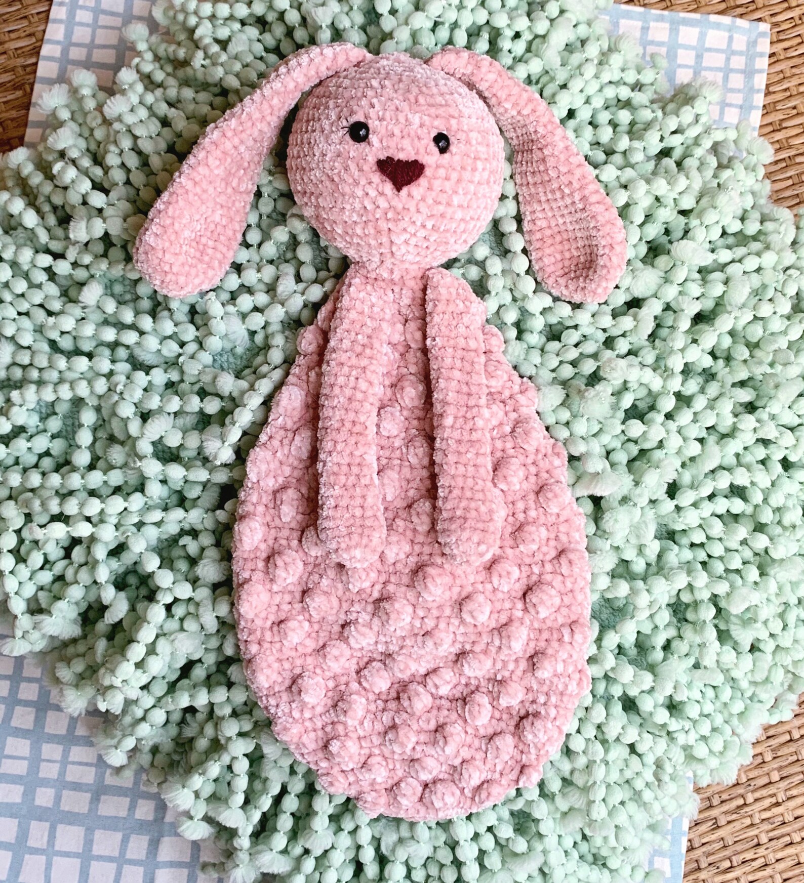 Snuggle Bunny Bobble Buddy Pattern DIGITAL PDF Copy Crochet Etsy