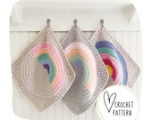 The Dreamer Lovey - DIGITAL PDF Copy; Crochet Rainbow Blanket/Crochet Rainbow Lovey/Rainbow Baby Blanket/Heirloom Baby Gift/Comfort Toy