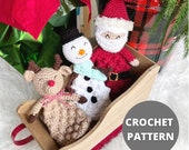 BUNDLE: Holiday Bitty Buddies - DIGITAL PDF / Crochet Holiday Toys / Stocking Stuffers / Christmas Gifts / Christmas Crochet Patterns