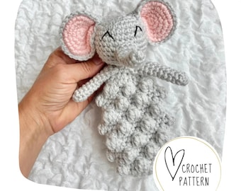 Elephant Teether Crochet Pattern - Elephant Bitty Buddy DIGITAL PDF/Amigurumi Rattle/Elephant Teether Toy/Crochet Binky Clip/Pacifier Toy