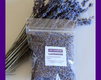 Organic Culinary Lavender, True Lavender, Premium Food Grade Lavender, Edible Lavender