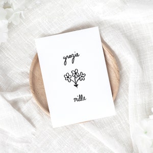 Grazie Mille Greeting Card