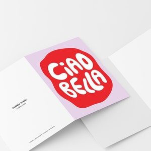 Ciao Bella Blank Greeting Card