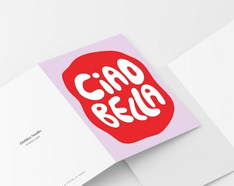 Ciao Bella Blank Greeting Card